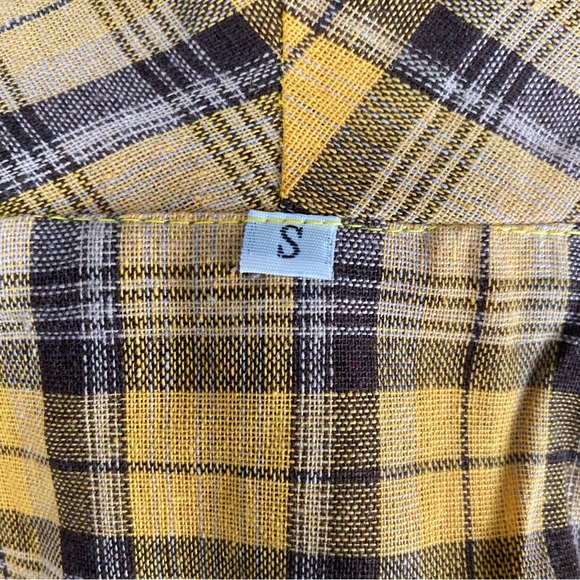 Yellow plaid picnic Pin up dress - Picture 9 of 9